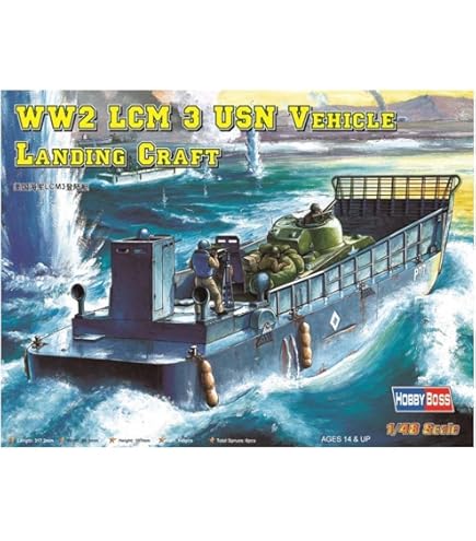Amazon.com: Trumpeter WW2 LCM 3 USN Vehicle Landing Craft Model