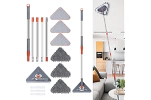 Wall Mop, Wall Cleaner Mop Long Handle Wall Cleaner, Mop for Walls Max 98’’ Wall Cleaner with Long Handle, Ceiling Dust Mop w
