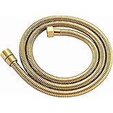 APLusee Titanium Gold Shower Hose, 59-Inch Extra Long Handheld Shower Head Hose Replacement