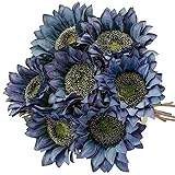 Laelfe 7PCS Vintage Sunflowers Artificial Flowers