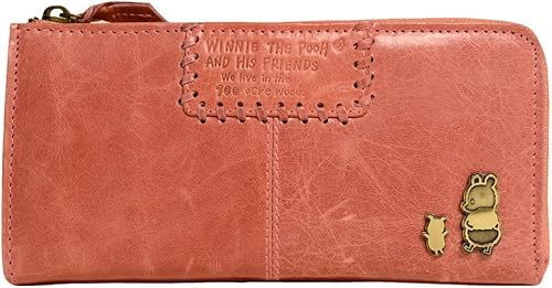 Amazon ディズニープーさん 本革ウォレット Leather Wallet Series ぷーさんl字ファスナー束入れ Skd 512 財布