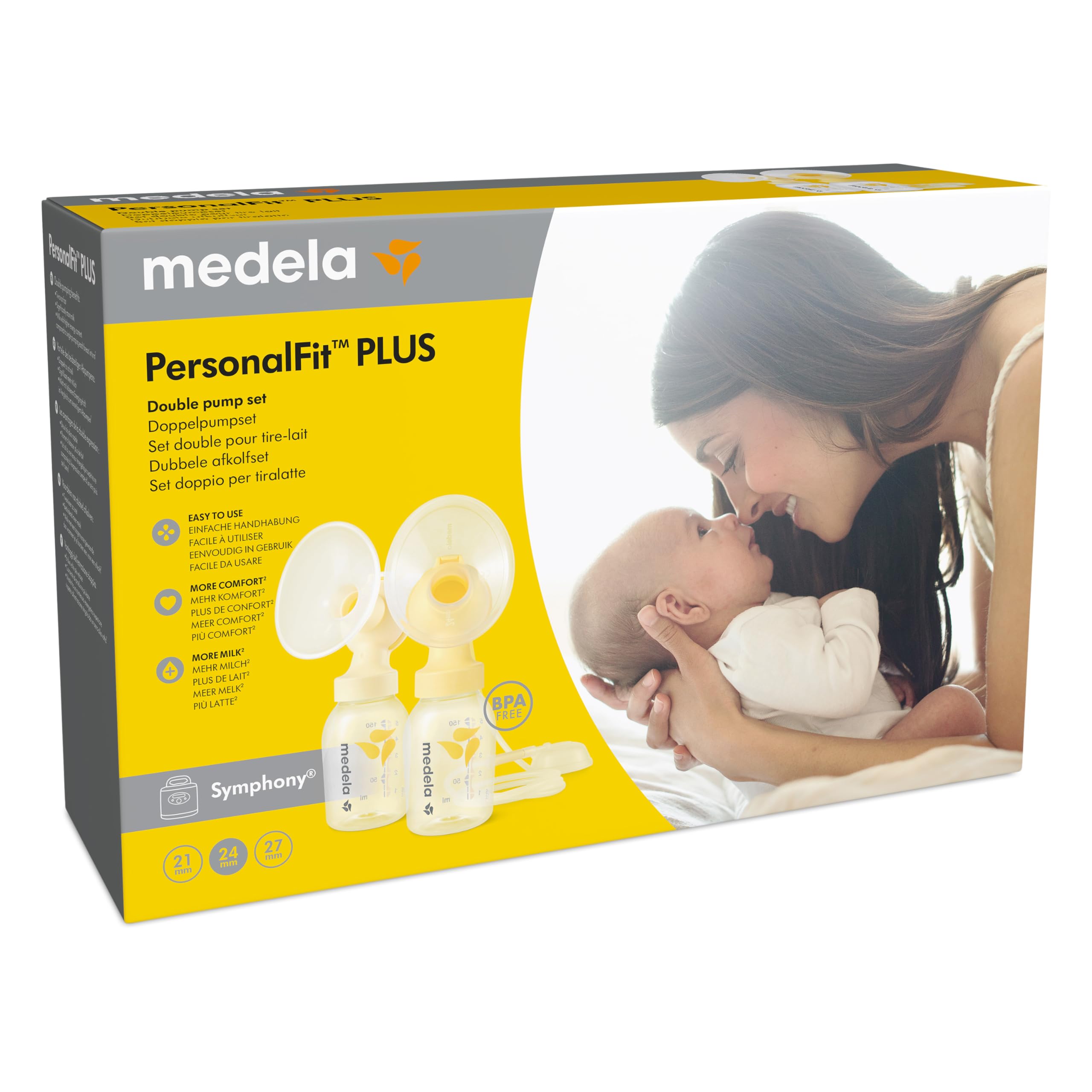 Medela PersonalFit Plus Lot de 2 soupapes Pour Symphony Taille M (24 mm) Nouveau 0080431