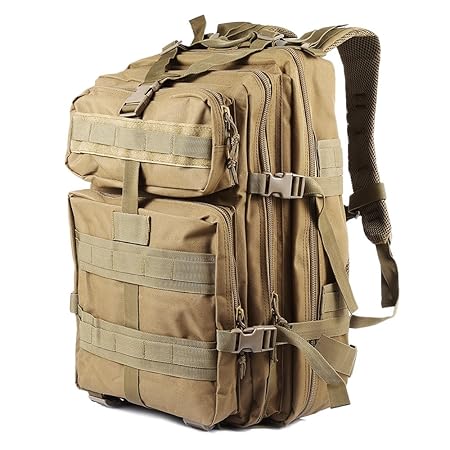 NACATIN Taktischer Rucksack Militär 45L Hochwertiger Multifunktuonsrucksack Trekkingrucksack Kompakt für Outdoor Wanderrucksa