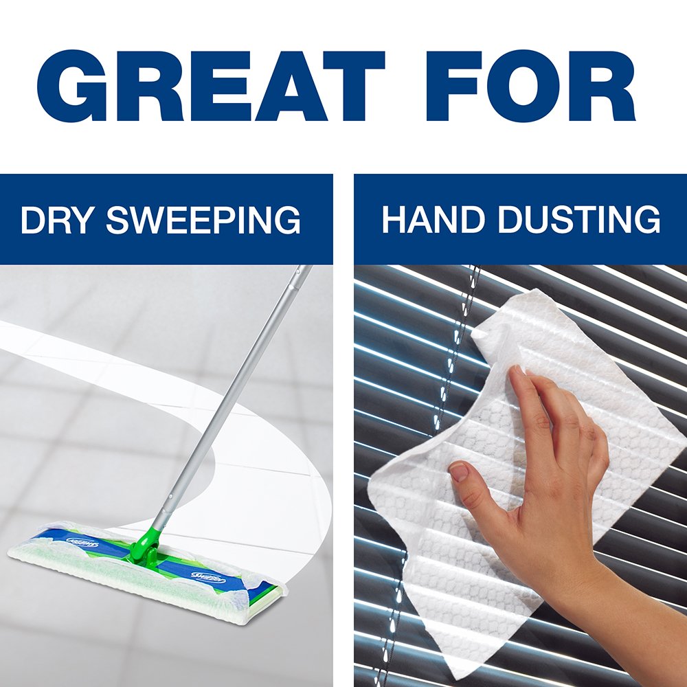 Swiffer Professional Duster Max Heavy Duty Sweeper Mop 17inch Wide Dry