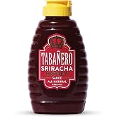 Taba&ntilde;ero Sriracha Honey Hot Sauce &amp; Merch Sticker, All Natural, 12oz Bottle | Sweet Sriracha Chili Flavor, Spicy Honey, Gluten Free, Low Sodium, Kosher, Made in the USA, For Everyday Meals