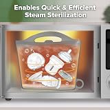 Haakaa Silicone Microwave Steam Sterilizer Bag 1pc Grey view 6