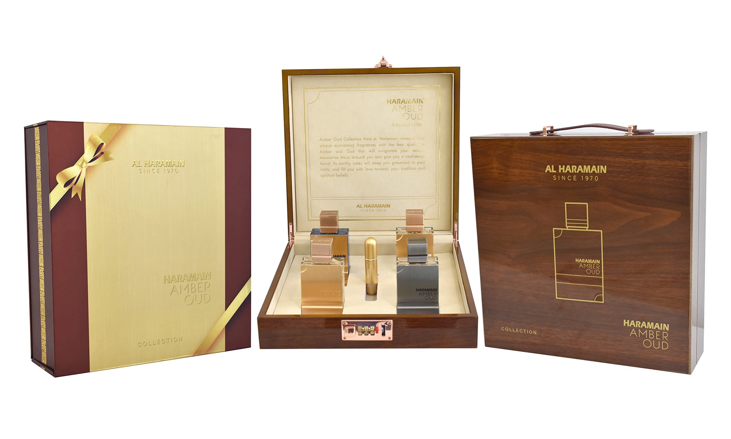 Al Haramain Amber Oud Collection for Unisex - 4 Pc