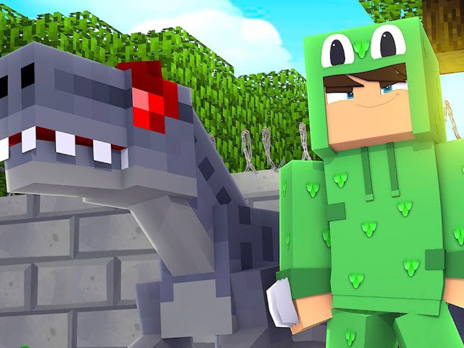 Watch Clip Little Lizard Minecraft Dinosaur Adventures! Prime Video