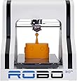 ROBO 3D R1 Plus 10x9x8-Inch ABS/PLA 3D Printer, White (A1-0002-000)