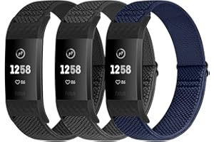 Puhuite Bands Compatible with Fitbit Charge 2 Bands for Women Men, Classic & Special Edition Adjustable Stretchy Nylon Replacement Strap Wristbands for Fitbit Charge 2