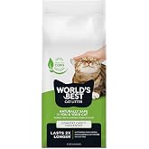 World's Best Cat Litter Comfort Care, Unscented, Odor Control, 32 lb Bag | Gentle odor control for sensitive cats and lasts 2x longer; natural corn litter, quick clumping, flushable, 99% dust free