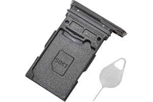 BESTDEALING Galaxy S24 Ultra SIM Card Tray Single Replacement S24 Ultra Sim Card Slot Holder for Samsung Galaxy S24 Ultra 5G 6.8" SM-S928U Sim Card Tray Repair Part with Opening Needle (Titanium Black)