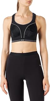 Champion Shock Absorber S5044 Ultimate Run Bra Black Silver 32B view 3