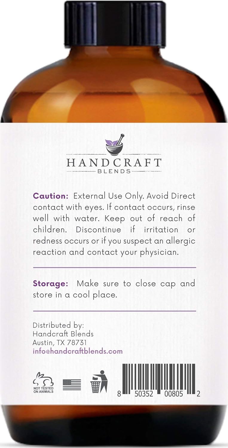 Handcraft Lavender Essential Oil - 100% Pure & Natural – Premium Therapeutic Grade with Premium Glass Dropper - Huge 4 fl. oz: Beauty