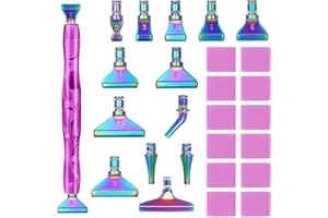 ZYNERY 30 PCS Diamond Painting Pens Kit, 13 PCS Stainless Steel Tip for Diamond Painting Accessories with 12 Clay, Diamond Art Pens 5D Diamond Painting Tools for DIY Craft (Gradient Color)