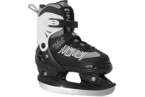 Nattork Ice Skates for Kids Boys and Girls -Adjustable Blue,Black,Pink,Purple Ice Hockey Skates,Warm and Soft Plush Lining and Enhanced Ankle Support