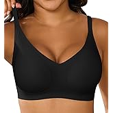 Xcutting Women's Supportive Wireless Jelly Bras for Women Seamless Comfort, Full Coverage, No Underwire, T-Shirt Women Bras