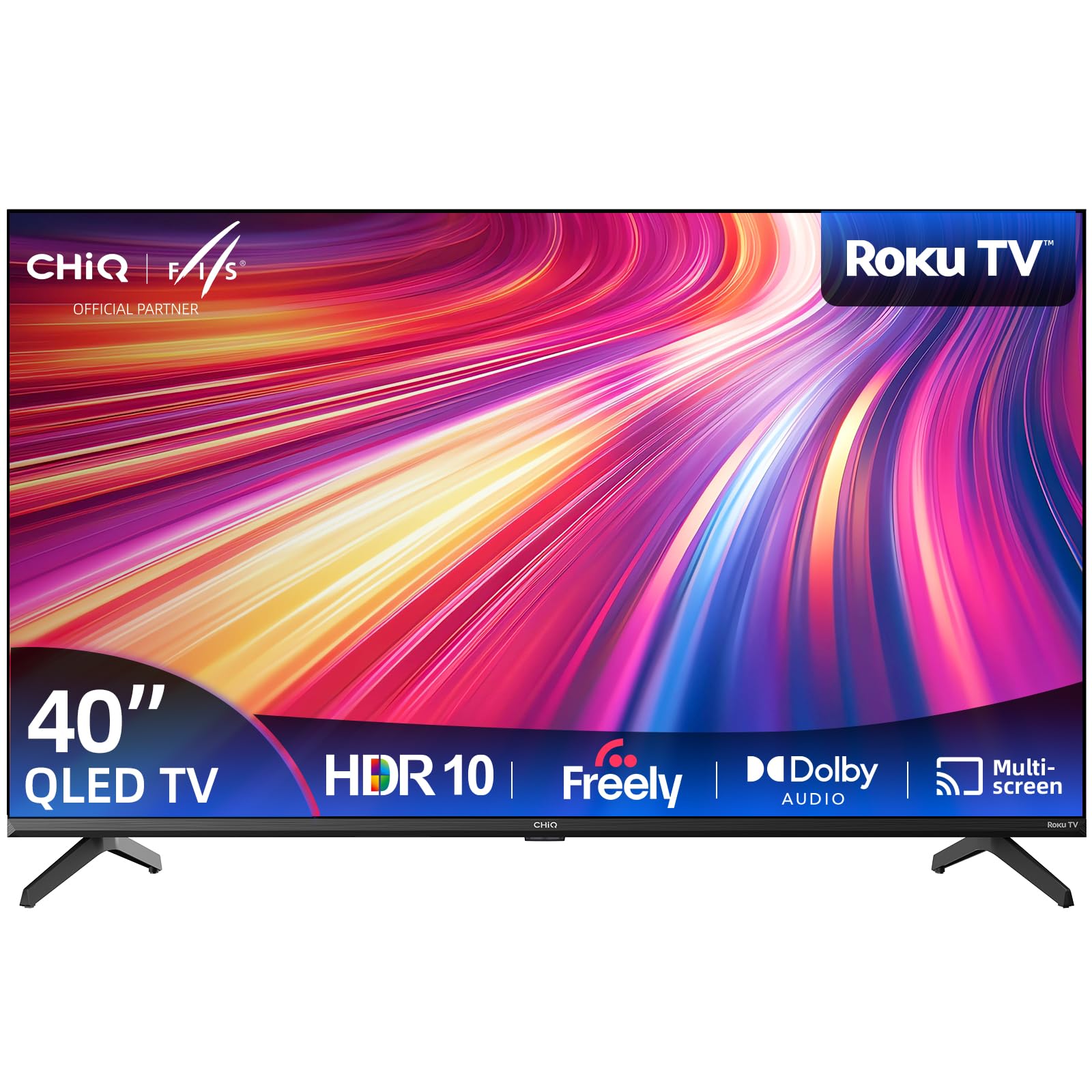 CHiQ 40 Inch Full HD QLED PRO Smart Roku...