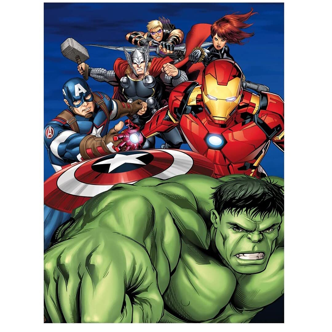 Gamesland Avengers Fleece Blanket, Cranberry, XL