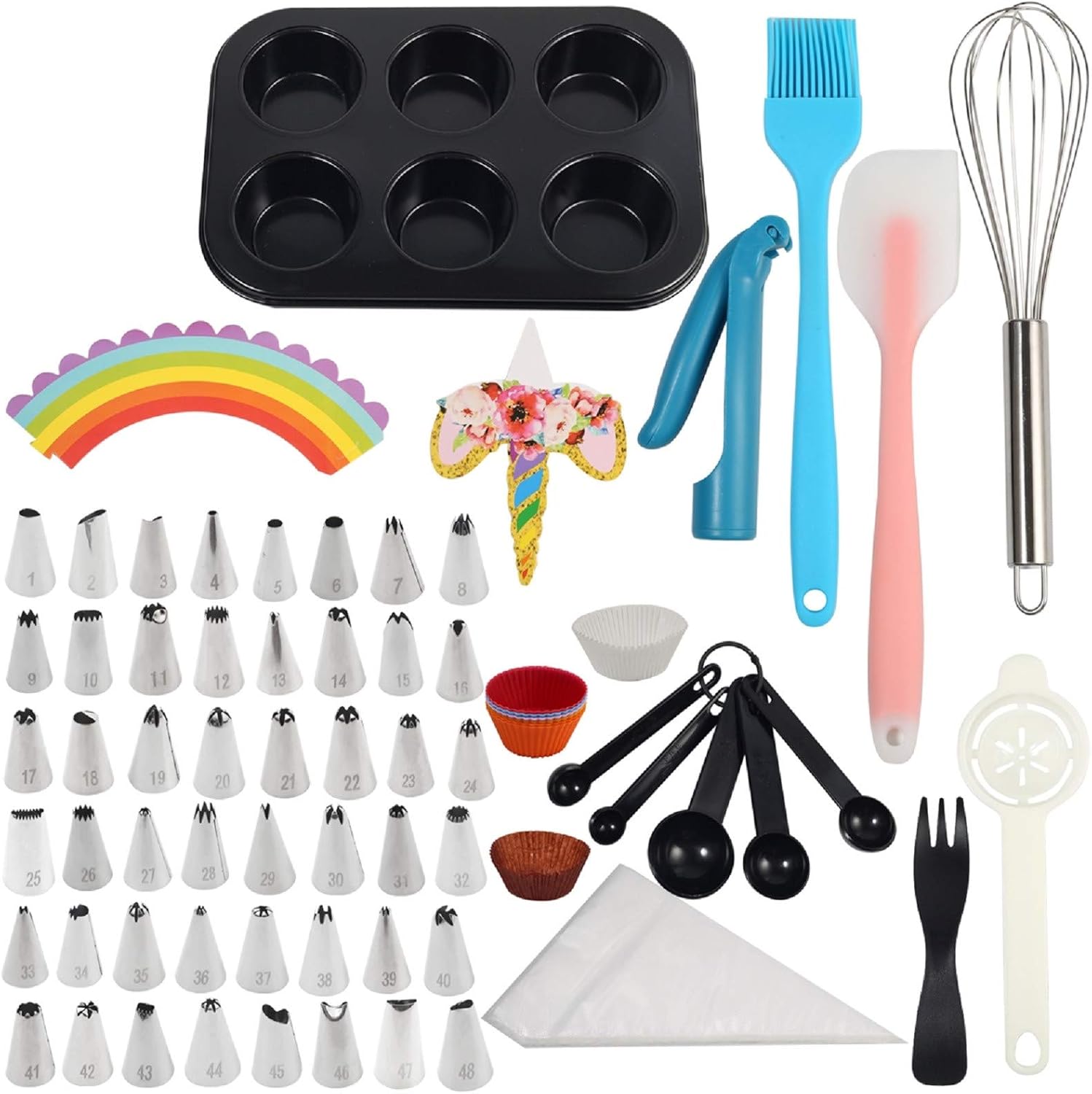 Globalstore Cake Decorating Supplies, 279 PCs Baking Utensils Set and Supplies with