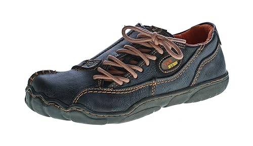 TMA Comfort Damen Leder Schuh Eyes Schwarz Rot Grün Used Look Schuhe echt Leder Halbschuhe