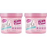 Dippity Do Girls With Curls De-Frizz Light Hold Gelee Duo, 2 Pack | Moisturizing anti-humidity styler locks in bounce, sleek shine, and soft curl definition for 2C-4A coils.