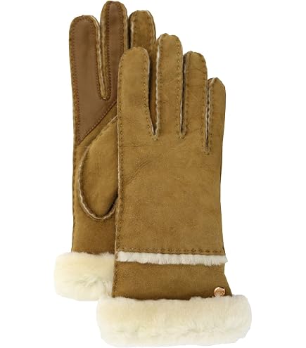 UGG Women's Leather Turn Cuff Water Resistant Sheepskin Shearling