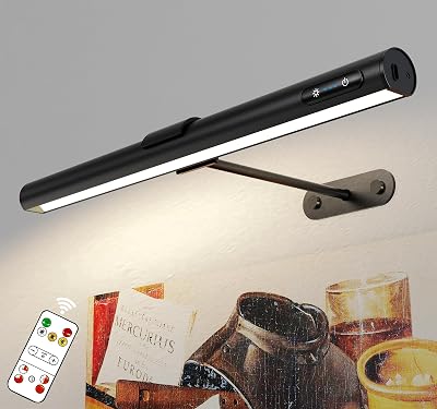 GOVSSING Picture Light 4000mAh Battery, 3 Color Temps, Remote, 15.7 inch