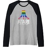 ATARI Video Computer System Distressed Art Game Raglan Baseball Tee