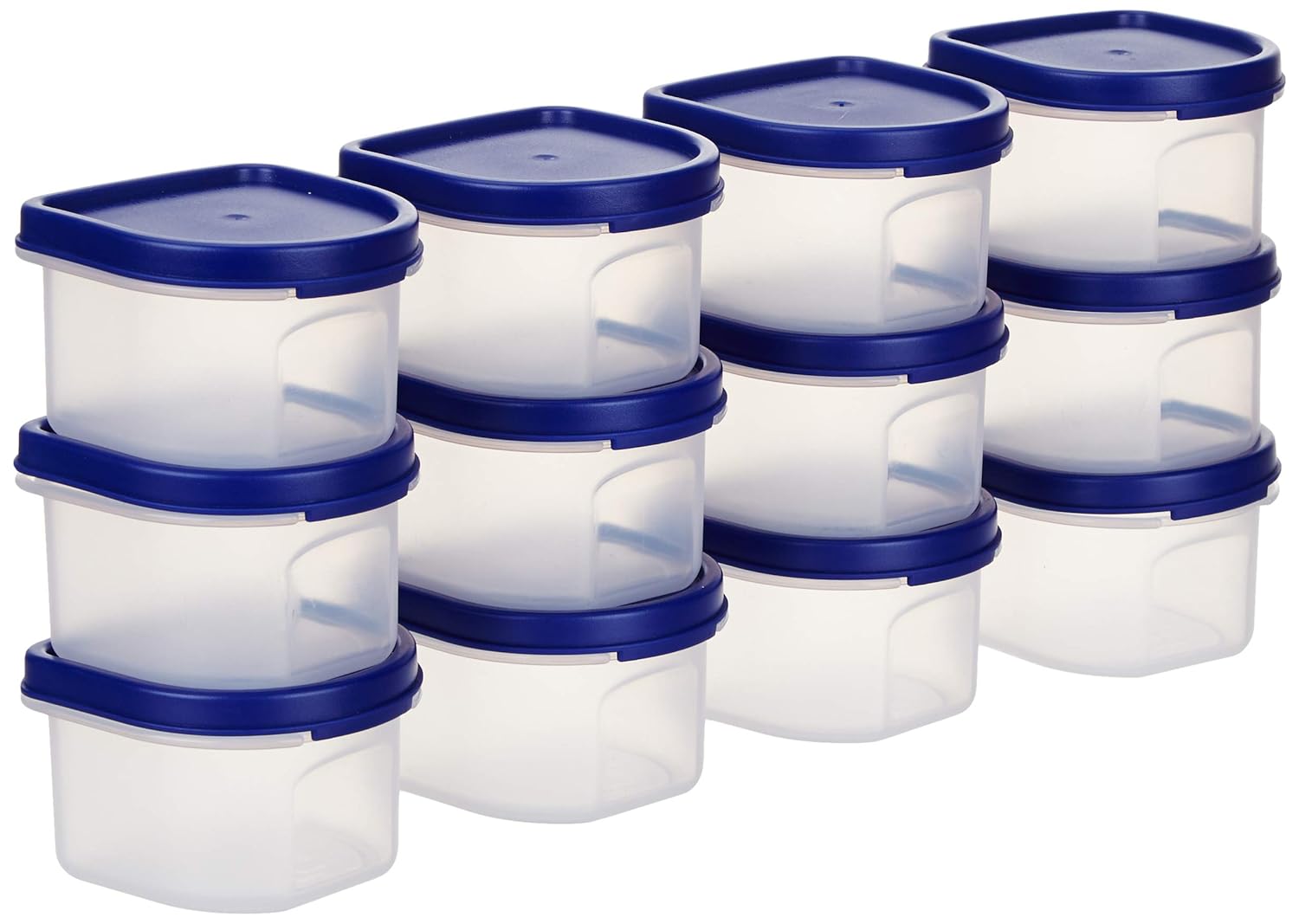 Buy Amazon Brand Solimo Plastic Storage Containers with Lid, Set of