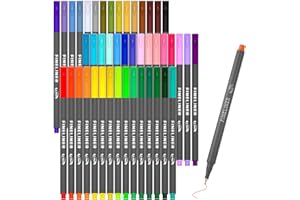 Vanstek 46 Pack Journal Planner Colored Pens, Fineliner Pens for Journaling, Writing Coloring Drawing, Note Taking, Calendar, Planner, Art Office School Gift Supplies
