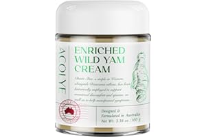 Acolye Enriched Wild Yam Cream: Australia Barbara O'neill Recommended Formula For Menopausal Women 3.38 OZ