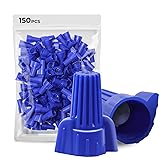Kevenry 150PCS Blue Wire Connectors Nuts, Winged