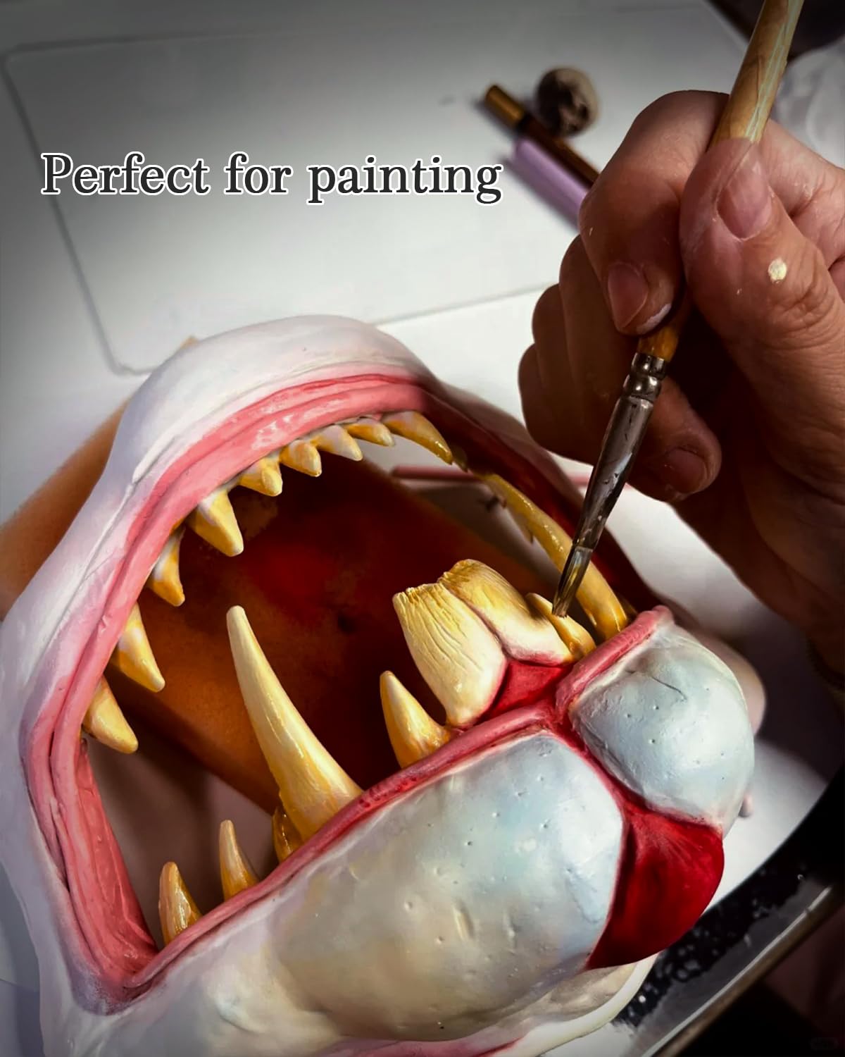 Hiflora Foam Clay - 500g/1.1lb White Air Dry Modeling Clay for Sculpting Soft & Squishy Model Magic Foam for Arts & Crafts Ideal for Adults & Kids, Safe & Non-Toxic