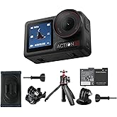 DJI Osmo Action 5 Pro Hiking Bundle, Waterproof Action Camera | 1/1.3" Sensor, 4K/120fps Video, Subject Tracking, Stabilization, 8h Extended Battery Life w/ 2 Batteries, Hiking Accessories