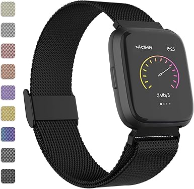 fitbit versa stainless steel mesh band