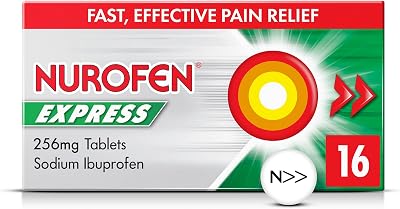Nurofen Express 256mg Ibuprofen 16 Tablets Pain Relief Headache Sinus Migraine