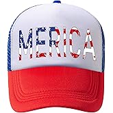 Danumei American Flag Hat USA Hat 4th of July Trucker Hats for Women Men Patriotic US Baseball Cap