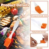Dyzoxa 6pc Silicone Pastry Brush Set Heat Resistant Basting Grill Cooking BBQ view 3