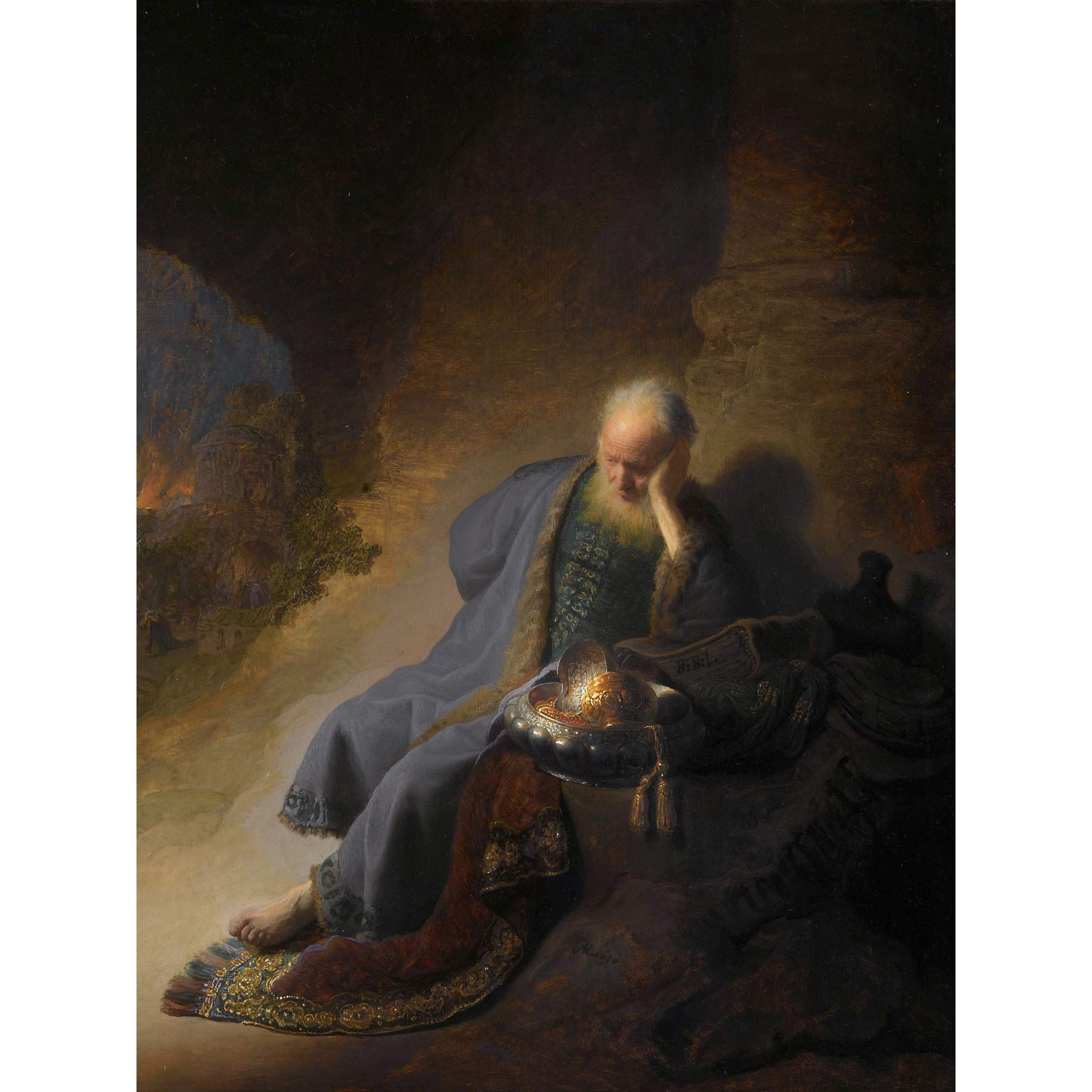 Artery8 Jeremiah Lamenting The Destruction Of Jerusalem Large Wall Art Poster Print Thick Paper 18X24 Inch
