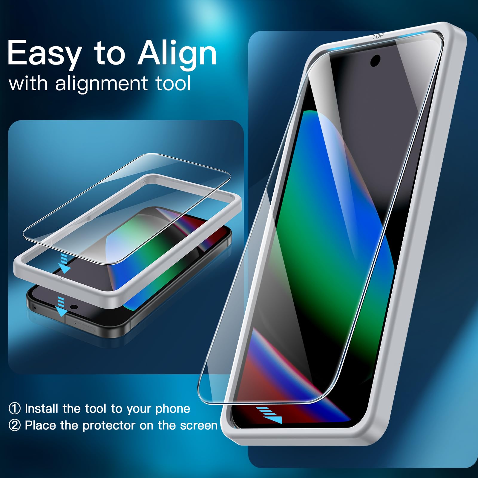 Screen Protector for Google Pixel 10 / 10 Pro / 10 Pro XL Easy Installation Tool