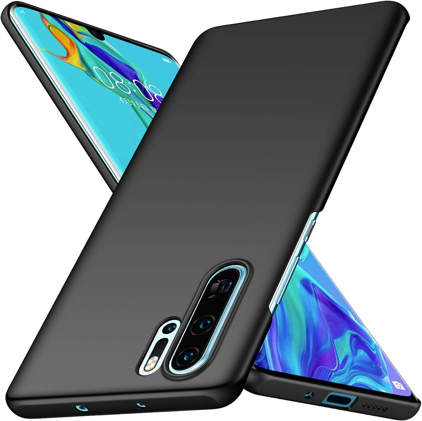 Arkour Huawei P30 Pro Case, Minimalist Ultra Thin Slim Fit Smooth Matte Surface Hard PC Cover for Huawei P30 Pro (Black)