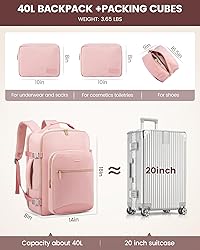 LOVEVOOK Travel Backpack Women as Personal Item