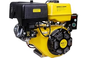 Aceup Energy 18HP 459cc Gas Engine Horizontal Shaft, 4 Stroke OHV Gas Motor with Electric Start EZ, Shaft 1" (25.4mm) Diameter