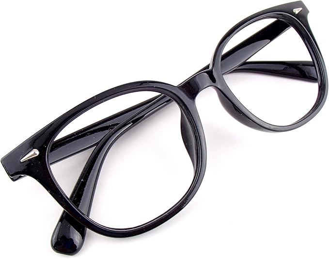 Amazon アウトレット品 伊達メガネ レンズなし メンズ レディース 兼用 ウェリントン型ブラックtype A ファッション眼鏡 通販