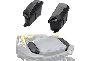 SAUTVS UTV Rear 13.5L Side Cargo Storage Boxes for Can-Am Maverick R, Poly Water Resistant Bed Tool Side Cargo Storage Boxes 