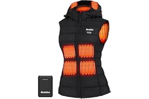 ORRNIKKO [2025 All-New] Heated Vest Women - Detachable Heated Hood, With 7.4V 16000mAh Battery Pack, Womens Heated Vest
