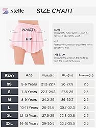Stelle Girls Flowy Shorts with Pockets Athletic