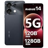 UMIDIGI G9 5G Cell Phone, Android 14 Unlocked Phones, 6.75" HD+ 90Hz Display，12(6+6) GB +128GB/1TB TF Expand, 5G Dual SIM, 50MP Camera, AI Face &amp; Fingerprint Unlock, 5000mAh Android Phone Black