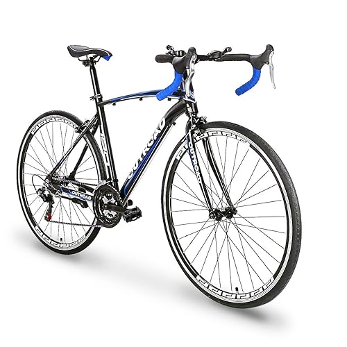 PanAme 26 Inch Road Bike for Men and Women, 700C Wheels Commuter
